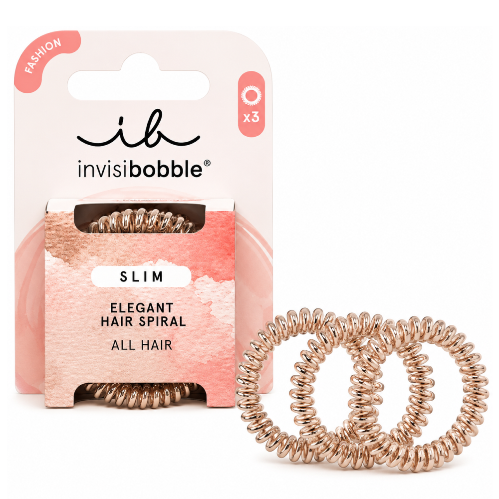 Invisibobble Slim Bronze Me Pretty 3 Pc-Hair Ties-Beauty and hair supply