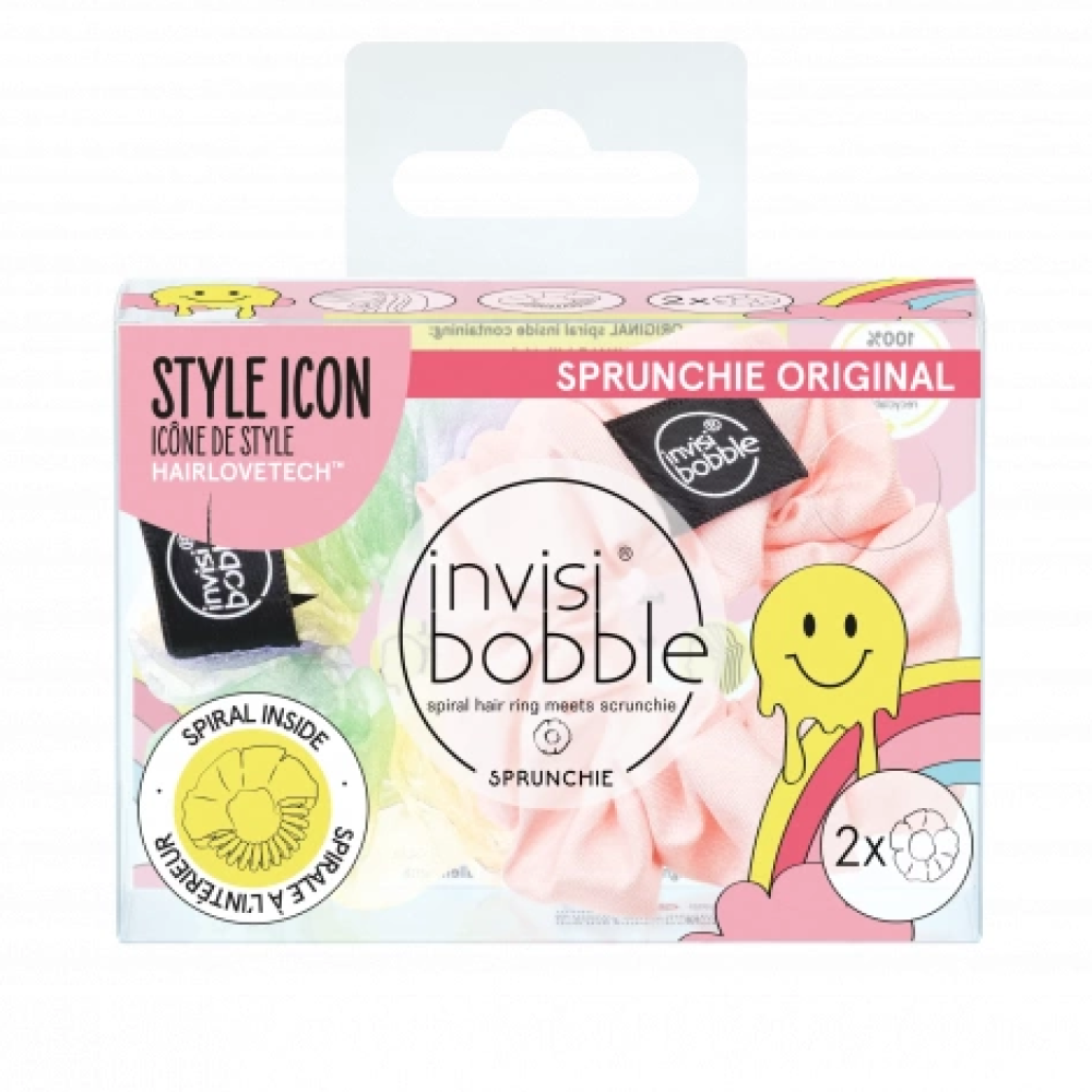 Invisibobble Sprunchie Duo Retro Dreamin Hue-Man Love-Hair Ties-Beauty and hair supply