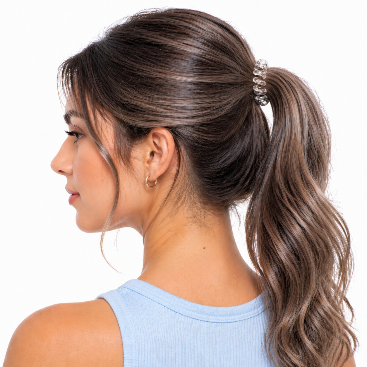 Invisibobble Volumizer Crystal Clear (1 Volumizer + 1 Original)-Hair Volume Booster-Beauty and hair supply