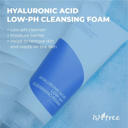 Isntree Hyaluronic Acid Low-pH Cleansing Foam 150ml-Gel Cleanser-Beauty and hair supply