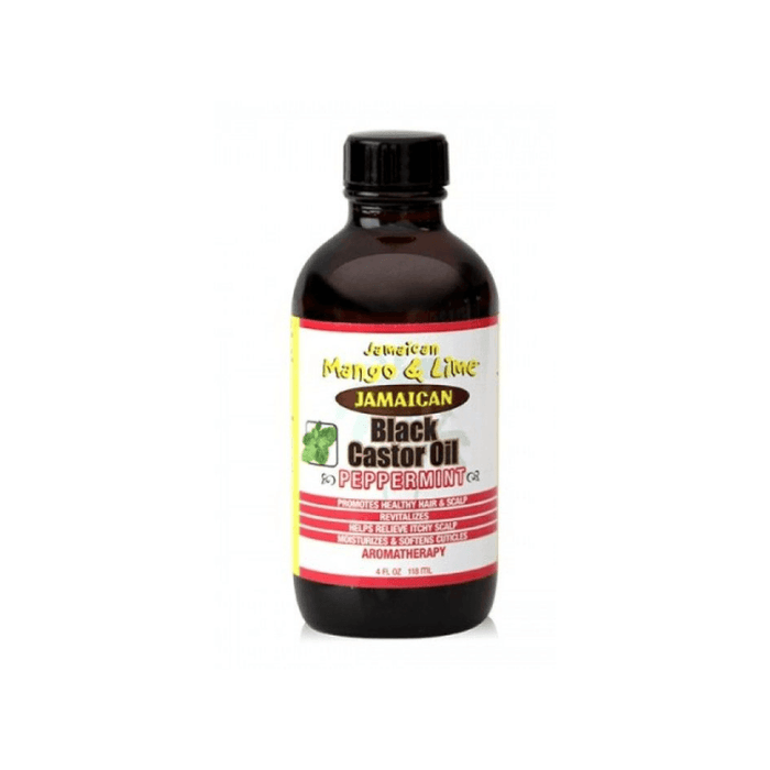 Jamaican Mango & Lime Black Castor Oil peppermint 118ml - Beauty and Hair Supply