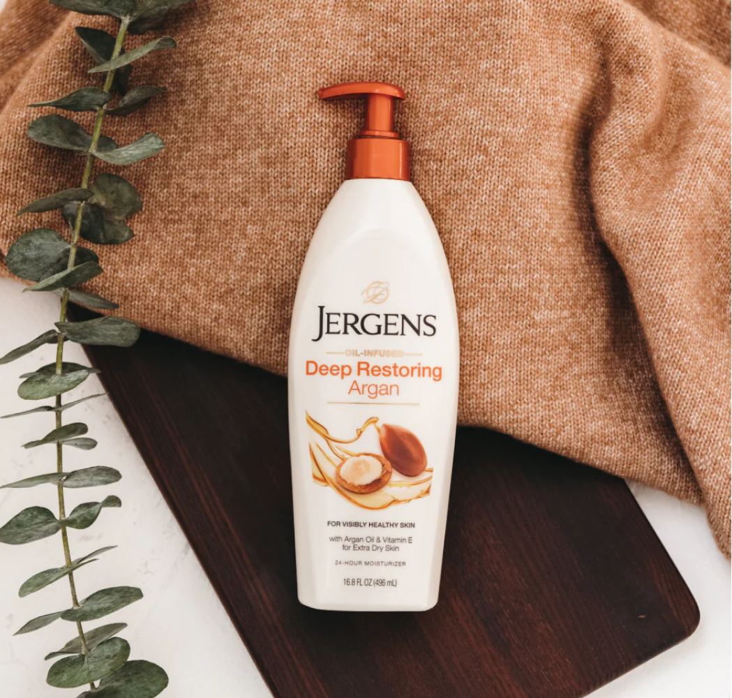 Jergens Deep Restoring Argan Moisturizer Lotion 473ml-Body Lotion-Beauty and hair supply