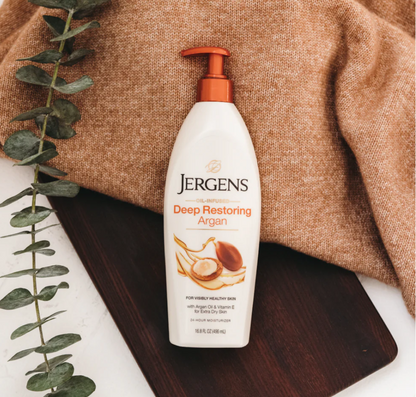 Jergens Deep Restoring Argan Moisturizer Lotion 473ml-Body Lotion-Beauty and hair supply