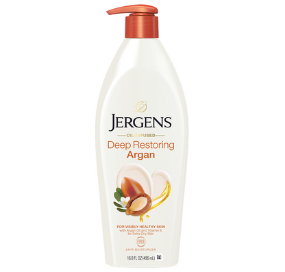 Jergens Deep Restoring Argan Moisturizer Lotion 473ml-Body Lotion-Beauty and hair supply