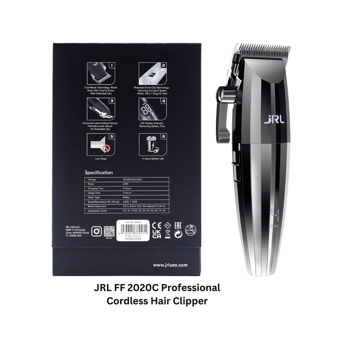 JRL FF 2020C Professional Cordless Hair Clipper - Beauty and Hair Supply