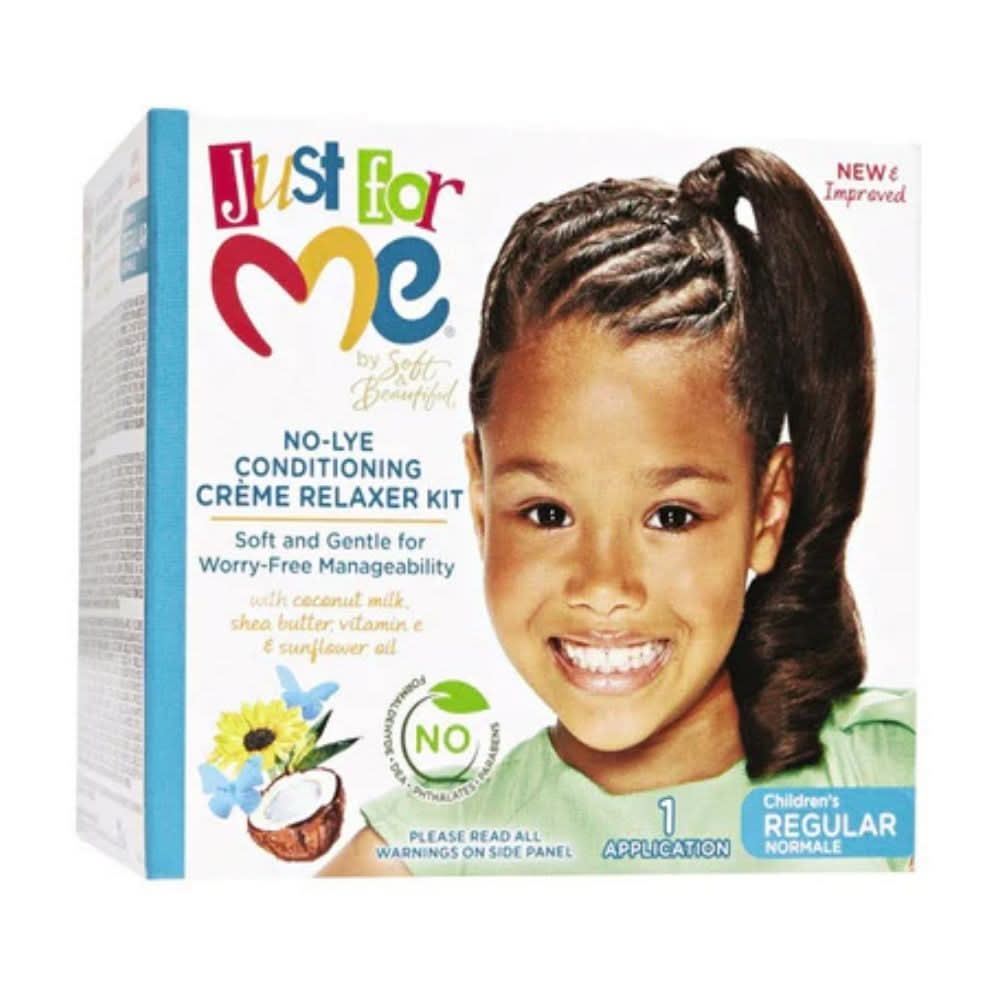 Just For Me Relaxer Kit Regular-Hair Cream-Beauty and hair supply
