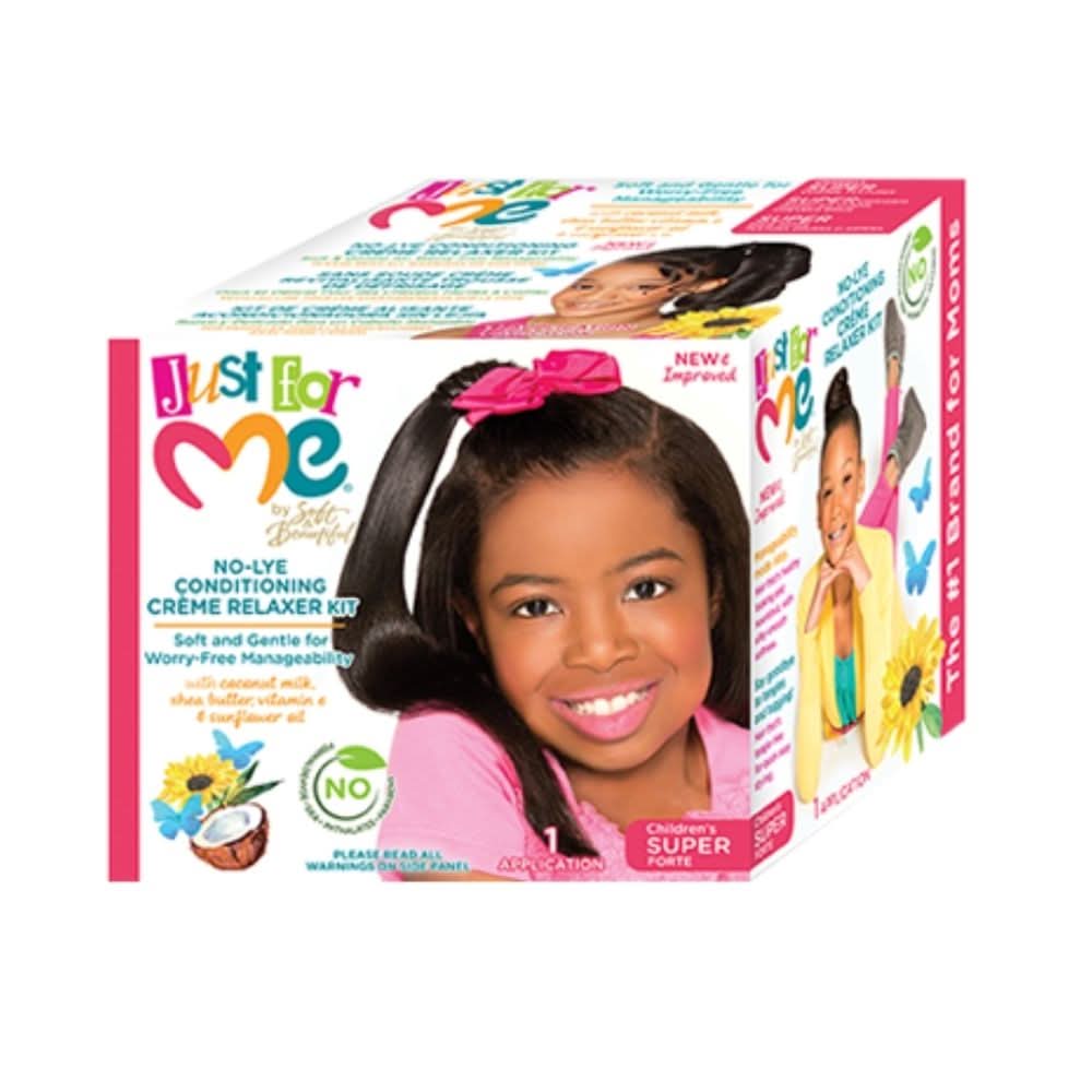 Just For Me Relaxer Kit Super-Hair Cream-Beauty and hair supply