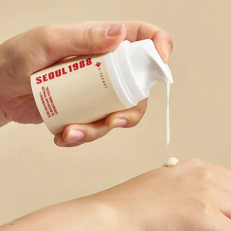 K-Secret Seoul 1988 Cream Retinal Liposome 1 Fermented Rice 50ml-Anti-Aging Cream-Beauty and hair supply