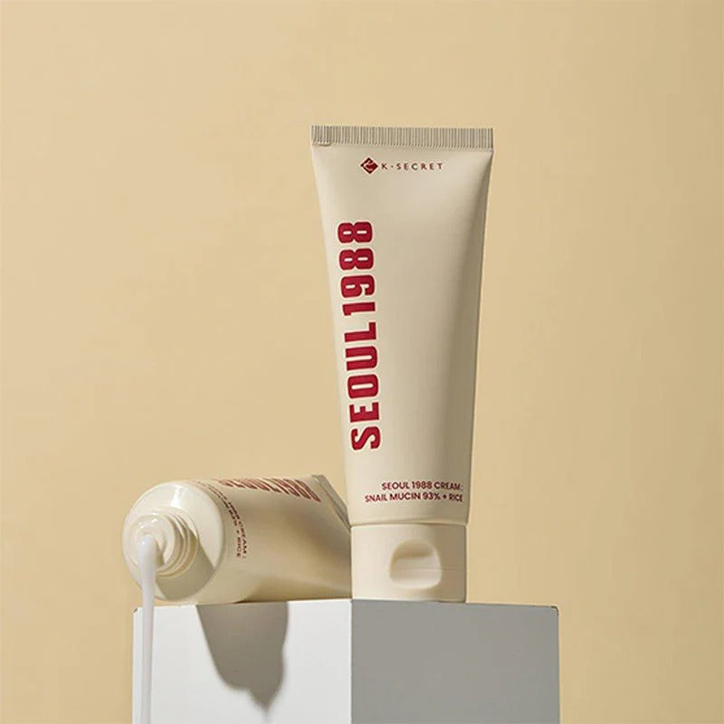 K-Secret Seoul 1988 Cream with 93% Snail Slime and Rice 100ml-Gel Cream-Beauty and hair supply