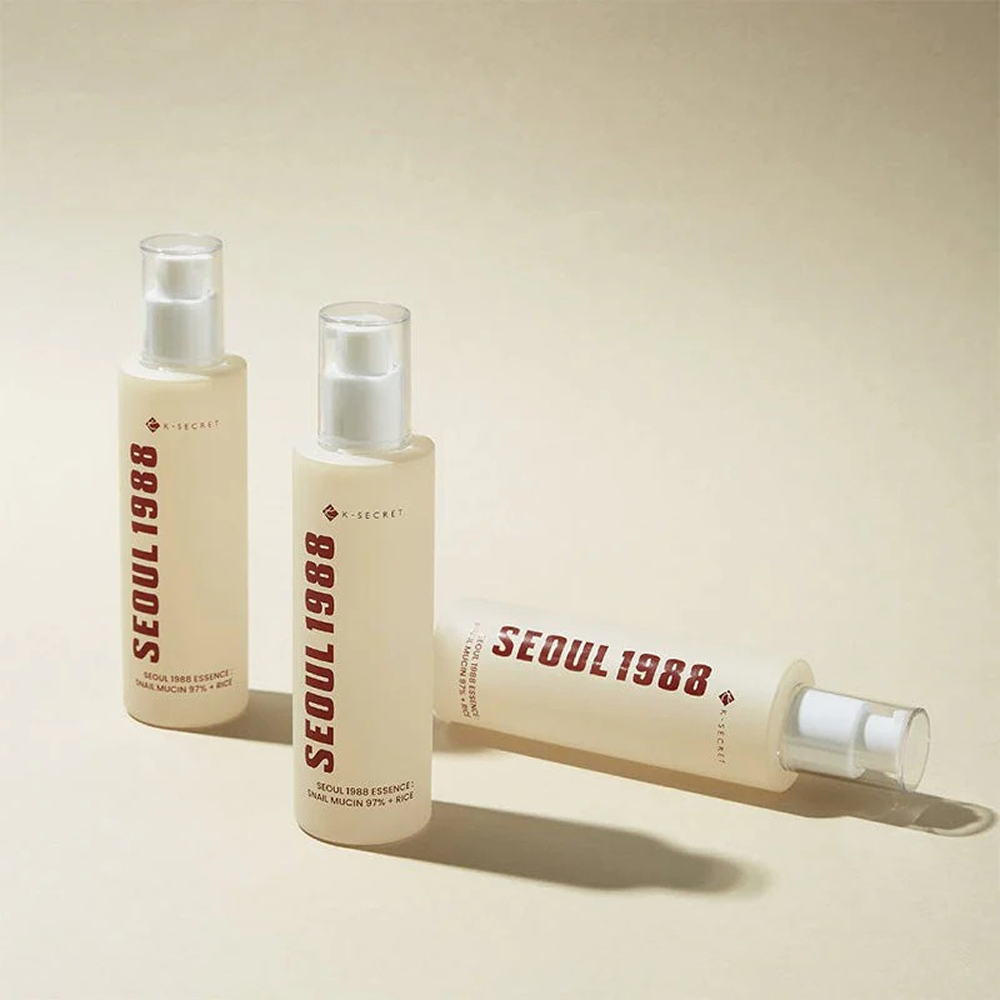 K-Secret Seoul 1988 Essence Snail Mucin 97% + Rice 100ml-Dermatological Serum-Beauty and hair supply