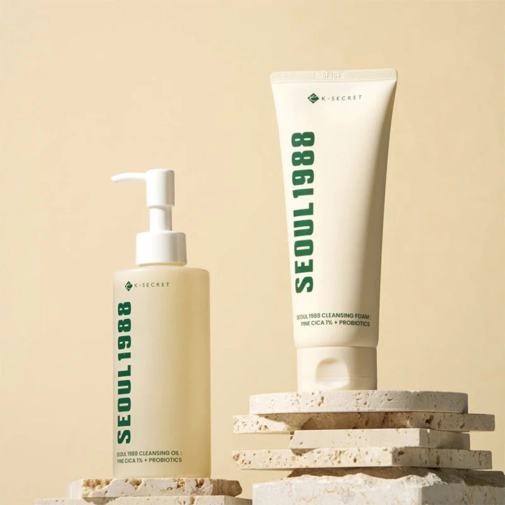 K-Secret Soeul 1988 Cleansing Foam Pine Cica 1% + Probiotics 150ml-Gel Cleanser-Beauty and hair supply