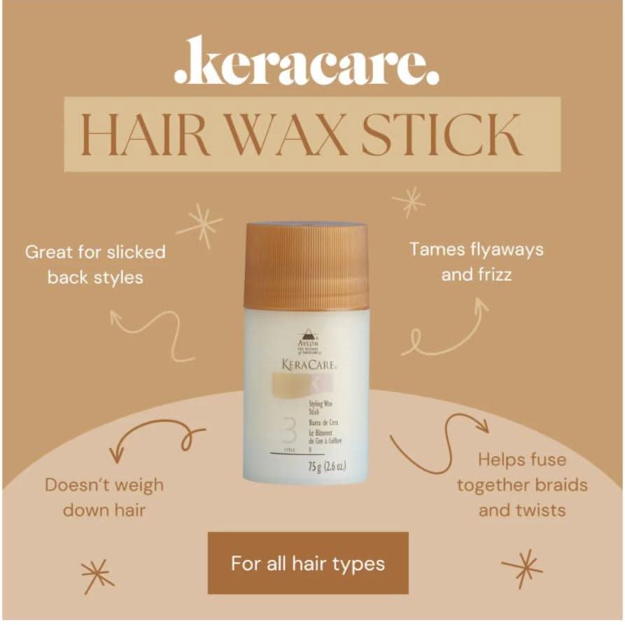 Keracare Styling Wax Stick 76ml-Styling Stick-Beauty and hair supply