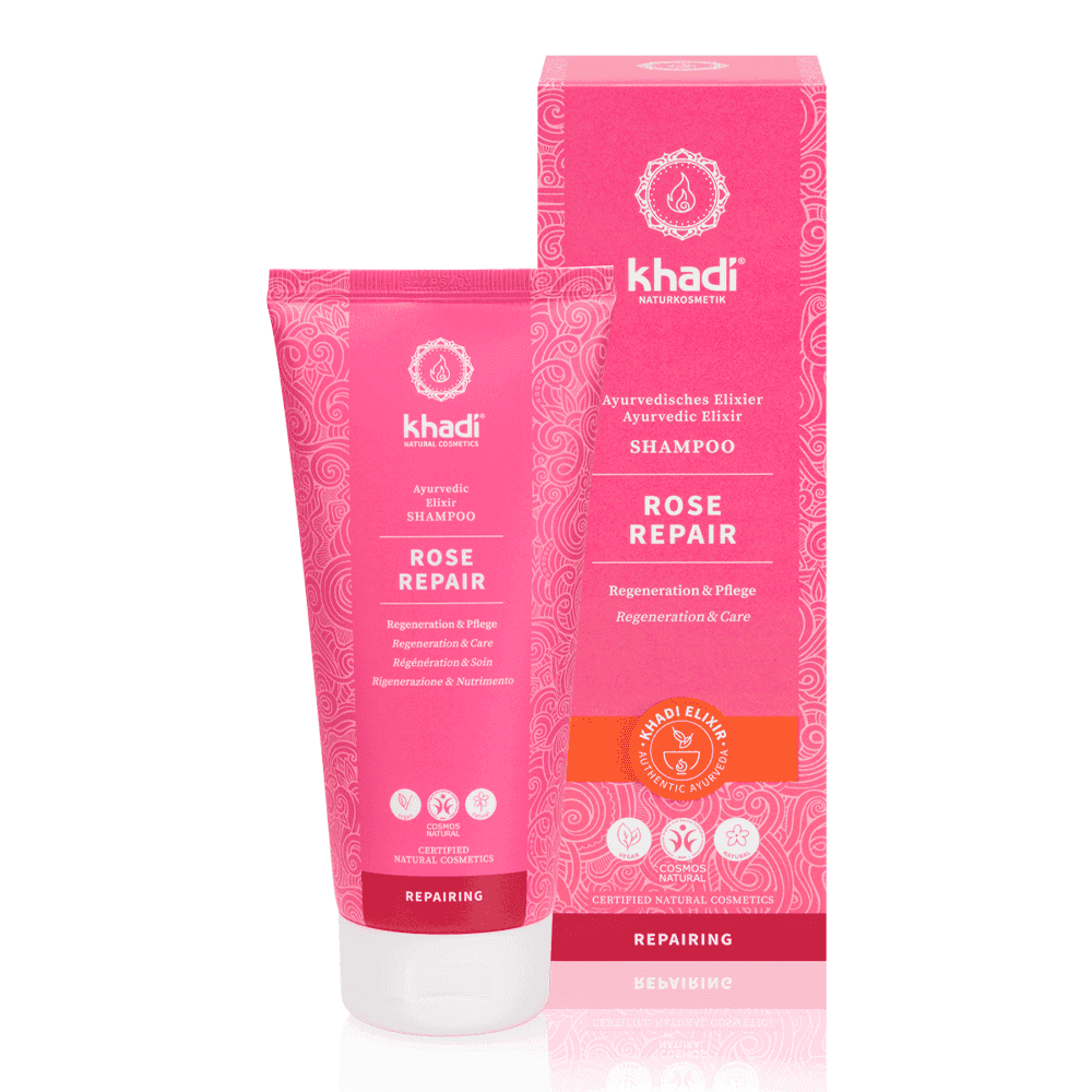 Khadi Ayurvedic Elixir Shampoo Rose Repair 200ml-Repairing Shampoo-Beauty and hair supply