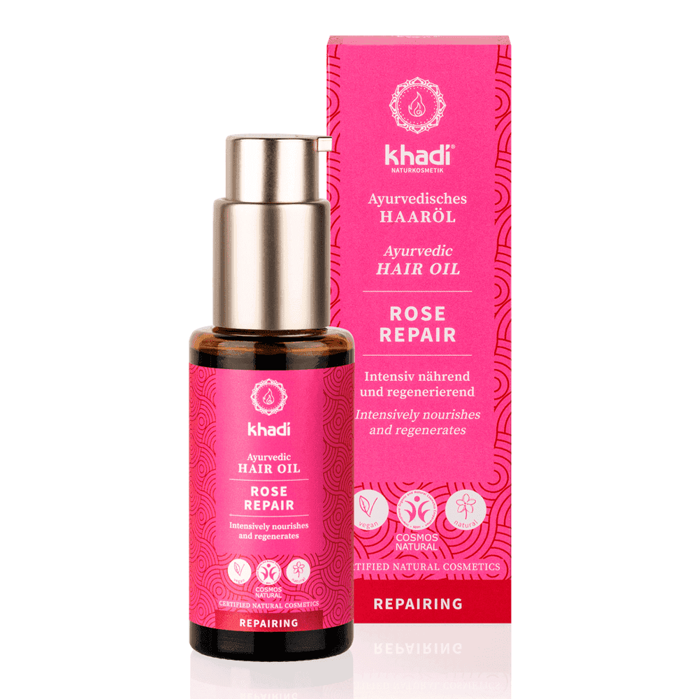Khadi Ayurvedic Hair Oil Rose Repair 50ml-Hair Oil-Beauty and hair supply