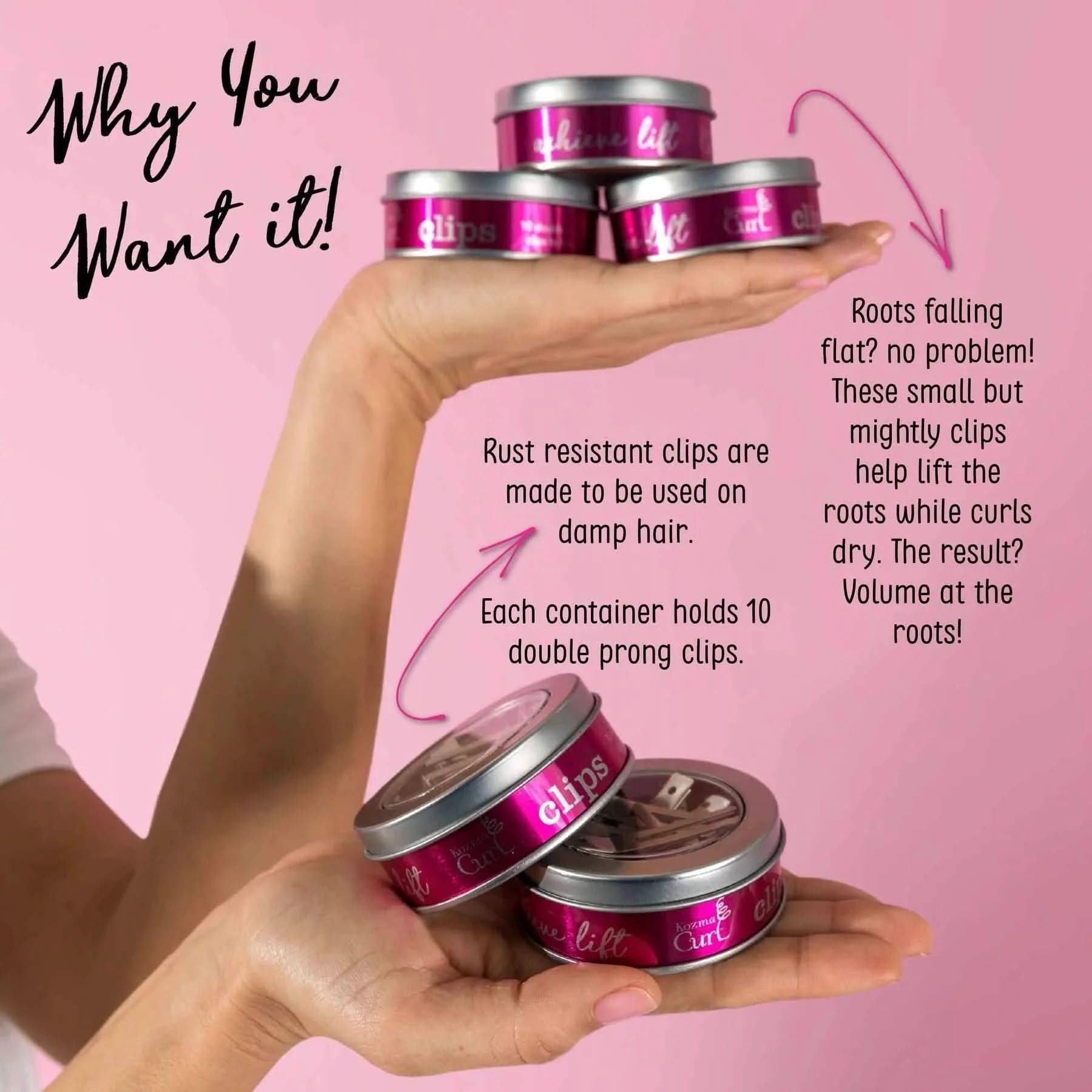 Kozma Curl Clips-All-Beauty and hair supply