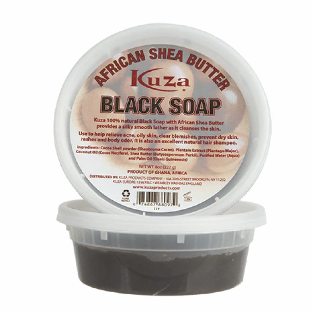Kuza African Shea Black Soap 8oz-All-Beauty and hair supply