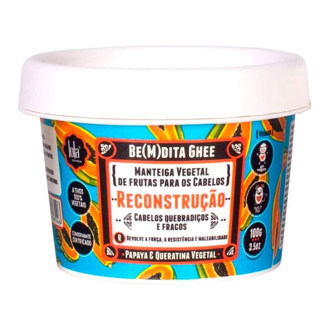 Lola Cosmetics Be(M)dita Ghee Reconstruction Mask Papaya &amp; Vegetable Keratin 100g