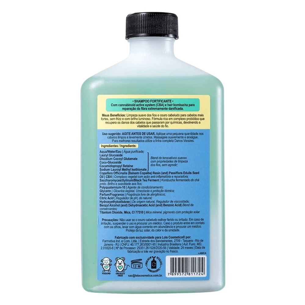 Lola Cosmetics Danos Vorazes Shampoo 250ml-Strengthening Shampoo-Beauty and hair supply
