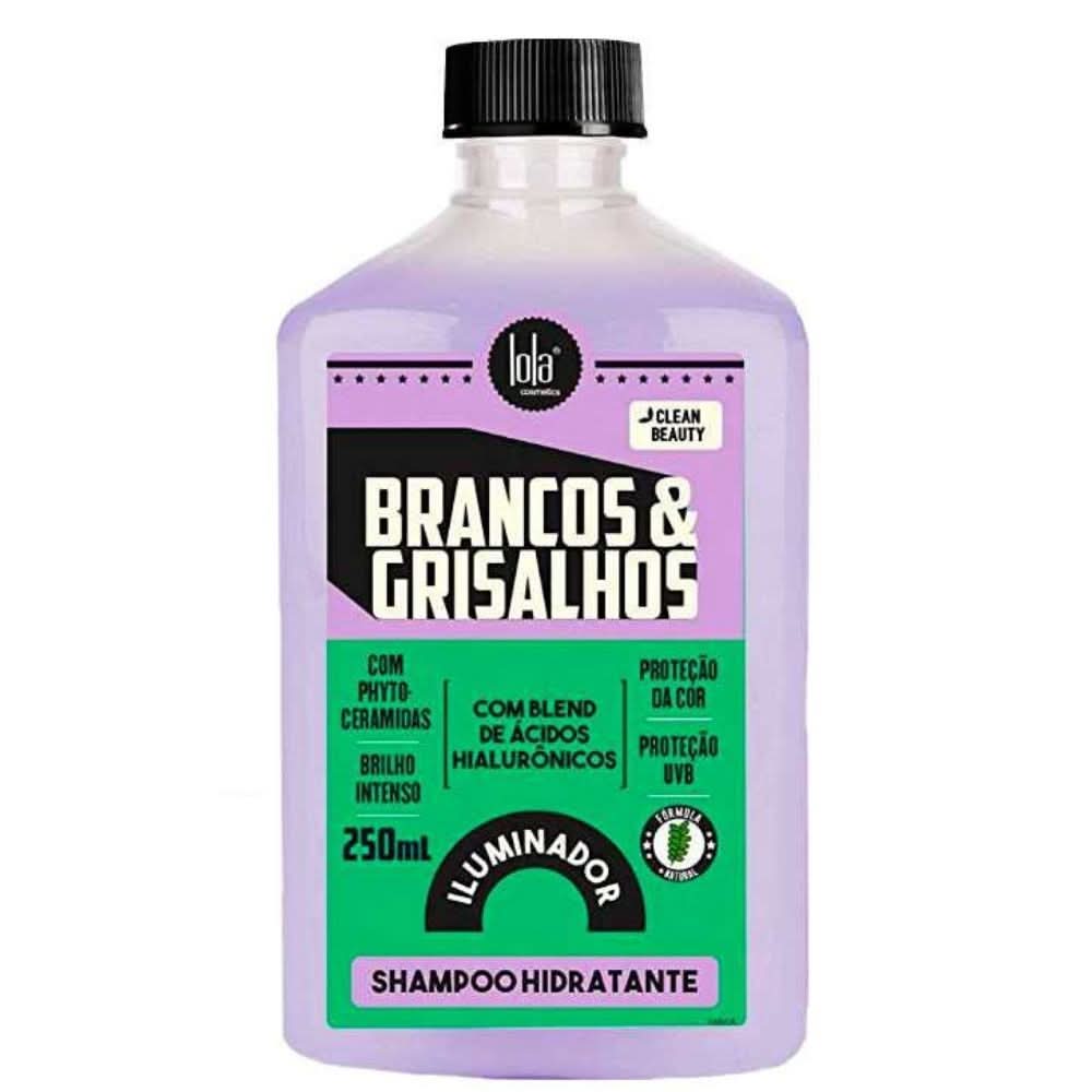 Lola Cosmetics Brancos &amp; Grisalhos Iluminador Champú Hidratante 250ml - Aladin Beauty