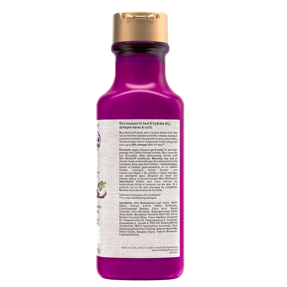 Maui Moisture Heal &amp; Hydrate Shea Butte Shampoo 13oz-All-Beauty and hair supply