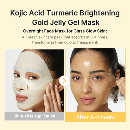 Medicube Kojic Acid Turmeric Brightening Gel Mask 28g 4 Sheets-Face Mask-Beauty and hair supply