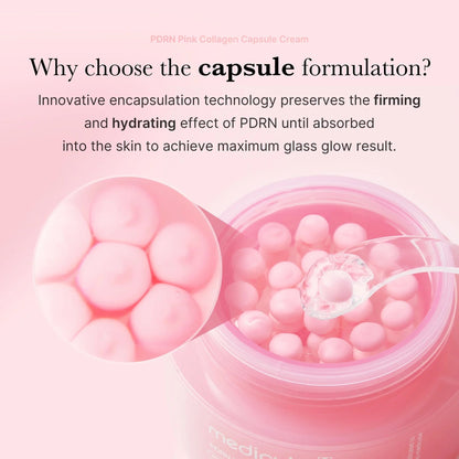 Medicube Medicube Pdrn Pink Collagen Capsule Cream 55g-Collagen Glow Moisturizer-Beauty and hair supply