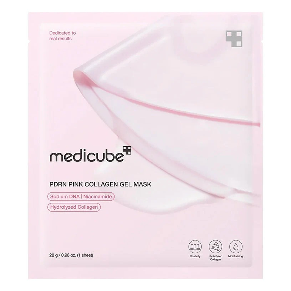 Medicube Pdrn Pink Collagen Gel Mask - 4 Sheets-Hydrogel Sheet Mask-Beauty and hair supply
