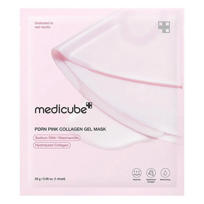 Medicube Pdrn Pink Collagen Gel Mask - 4 Sheets-Hydrogel Sheet Mask-Beauty and hair supply