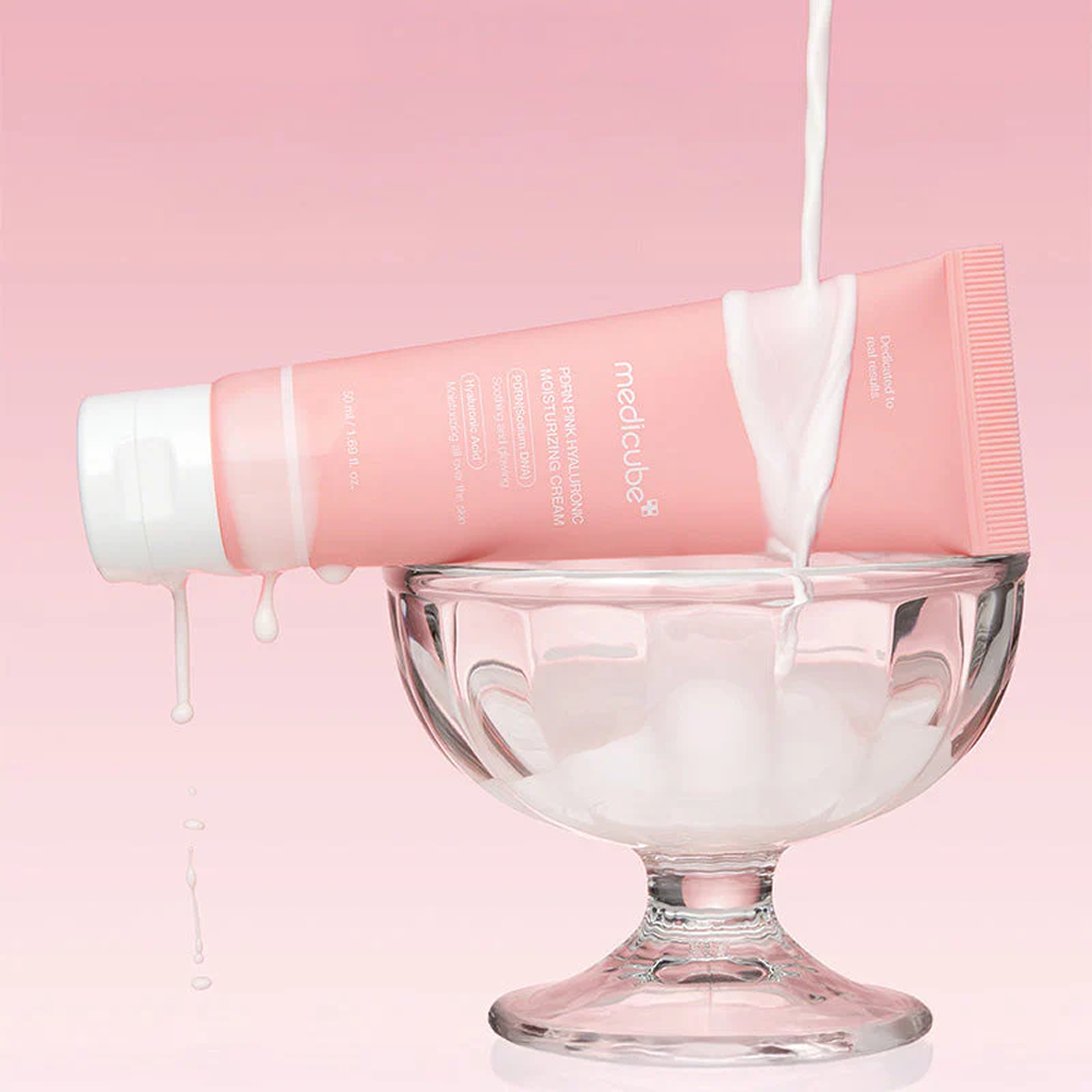 Medicube Pdrn Pink Hyaluronic Moisturizing Cream 50ml-Collagen Glow Moisturizer-Beauty and hair supply