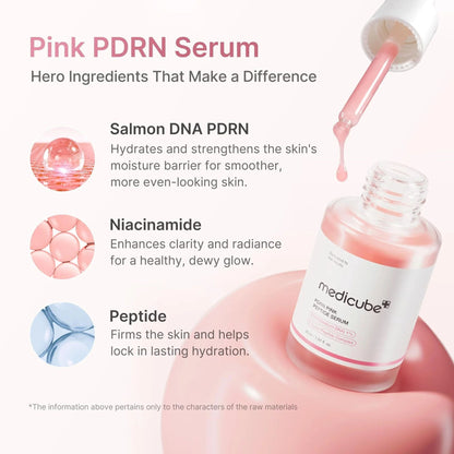 Medicube Pdrn Pink Peptide Serum 30ml-Repairing Serum-Beauty and hair supply