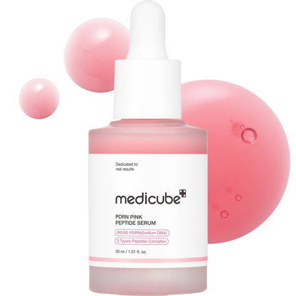 Medicube Pdrn Pink Peptide Serum 30ml-Repairing Serum-Beauty and hair supply