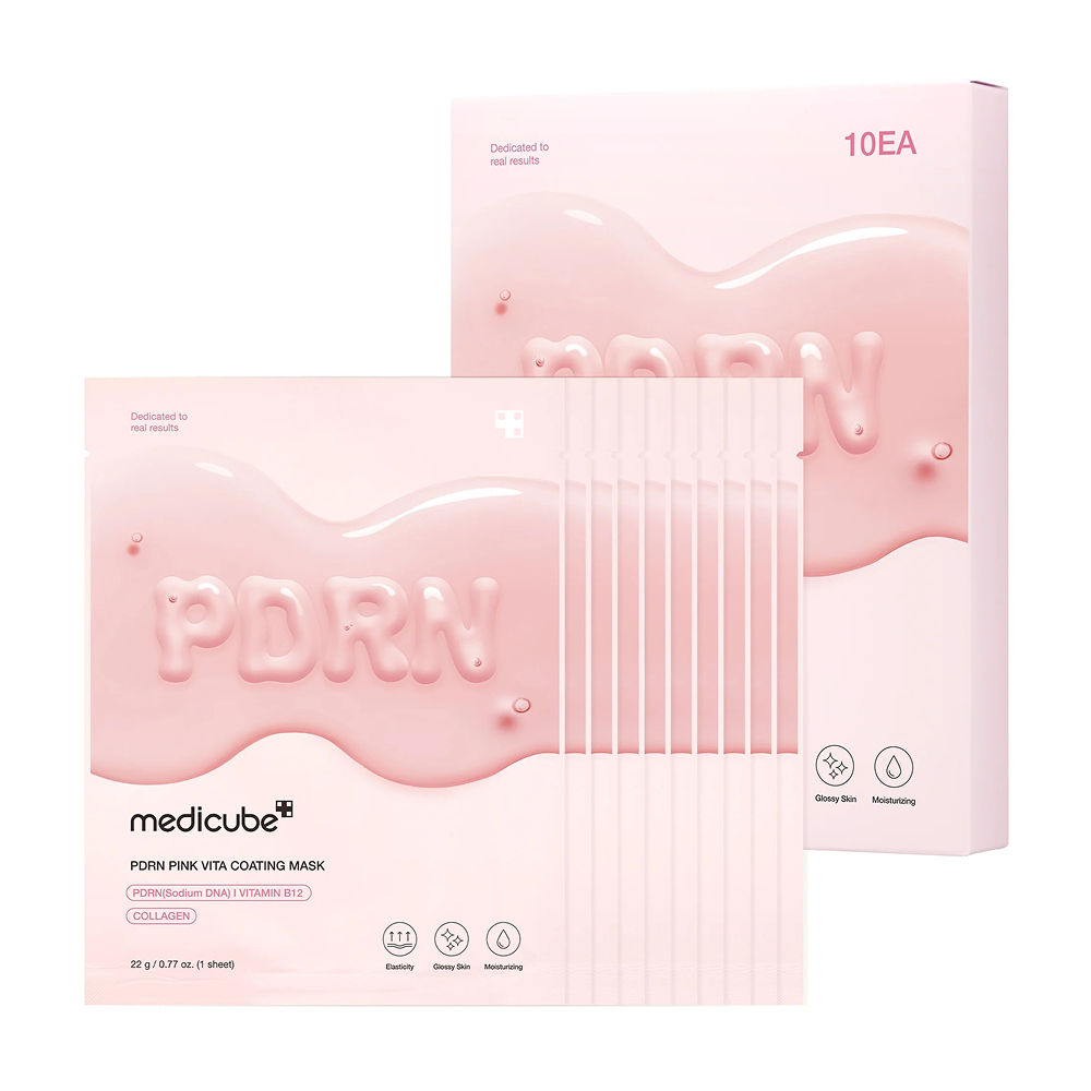 Medicube Pdrn Pink Vita Coating Mask 28g 1-Pack-Sheet Mask-Beauty and hair supply