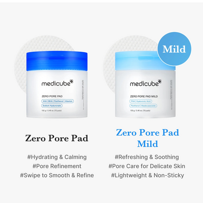 Medicube Zero Pore Pad Mild 70 Pads-Exfoliating Pads-Beauty and hair supply