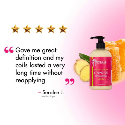 Mielle Honey &amp; Ginger Styling Gel 384ml
