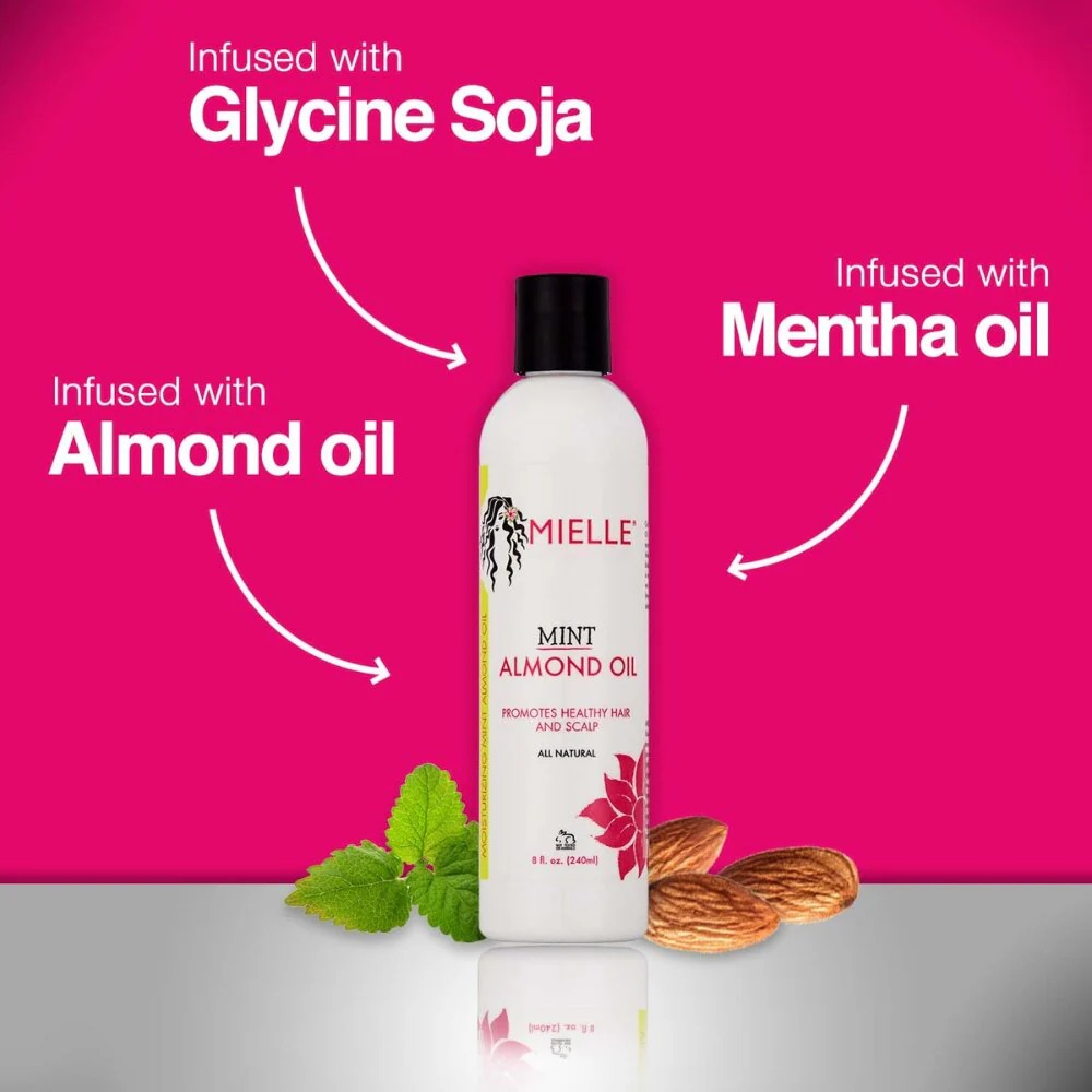 Mielle Mint Almond Oil 8oz-All-Beauty and hair supply