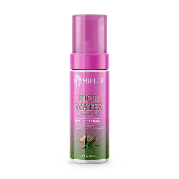 Mielle Rice Water &amp; Aloe vera Braid Set Foam 222ml-Styling Foam-Beauty and hair supply
