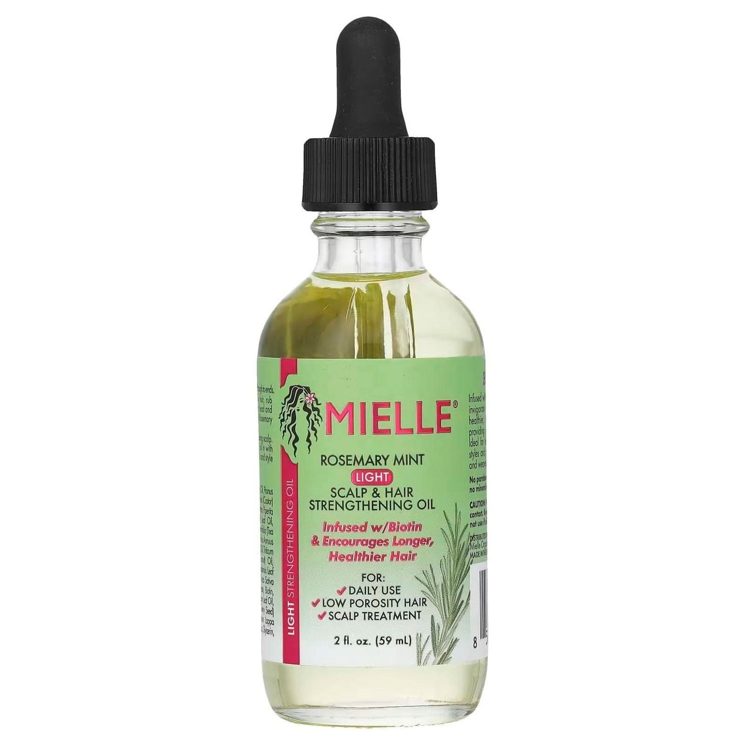 Mielle Rosemary Mint Scalp &amp; Hair Strengthening Oil (Light) 59ml-Hair Oil-Beauty and hair supply