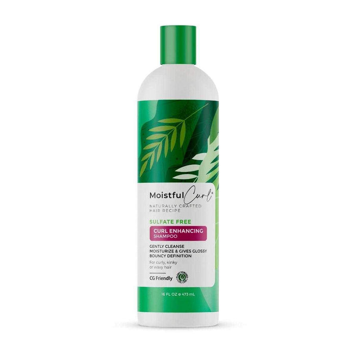 Moistful Curl Sulfate Free Curl Enhancing Shampoo 473ml - Beauty and Hair Supply