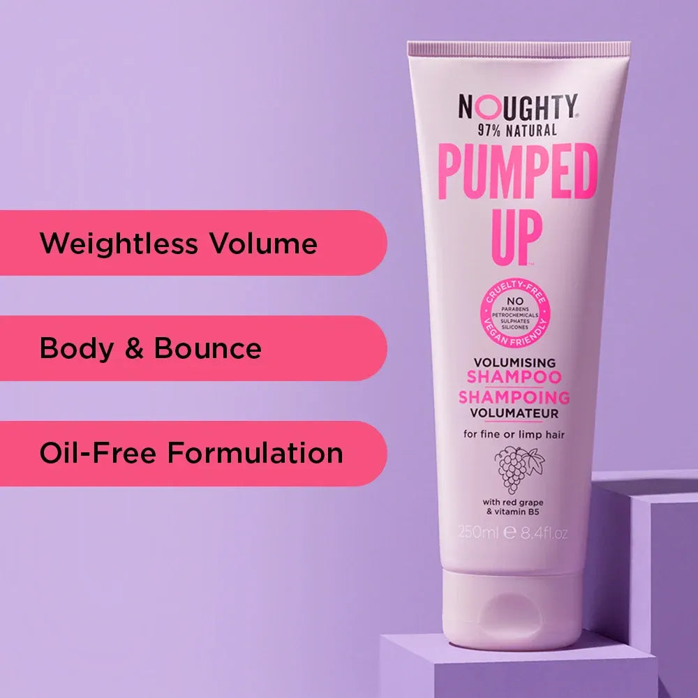 Noughty Pumped Up Volumising Shampoo 250ml-All-Beauty and hair supply