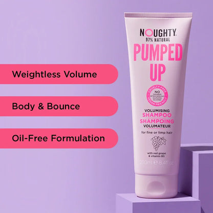 Noughty Pumped Up Volumising Shampoo 250ml-All-Beauty and hair supply
