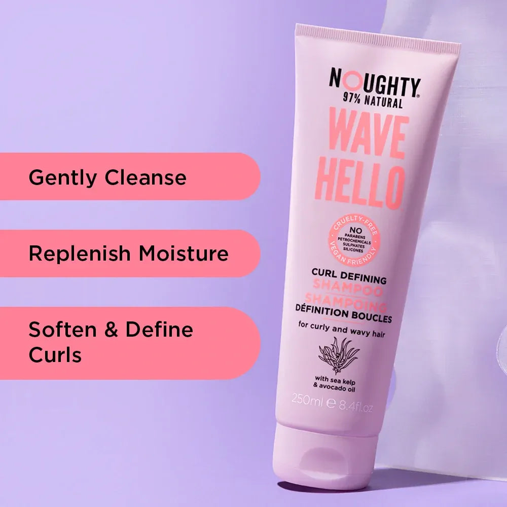 Noughty Wave Hello Shampoo 250ml-All-Beauty and hair supply