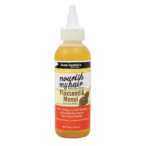 Nourish My Hair Flaxseed & Monoi Oil Aunt Jackie's - Beauty And Hair Supply