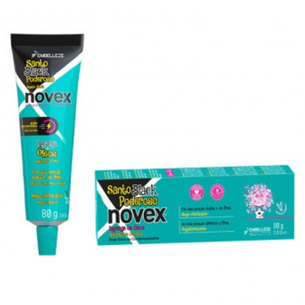 Novex Santo Black Powerful Refill 80g-Leave-in Cream-Beauty and hair supply