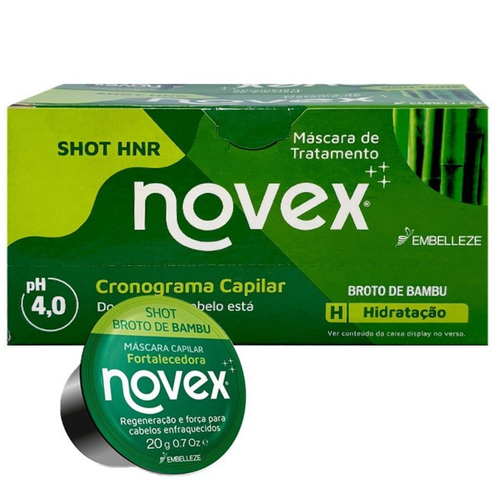 Novex Shot Mask Bamboo Sprout 12*20g-Hair Mask-Beauty and hair supply