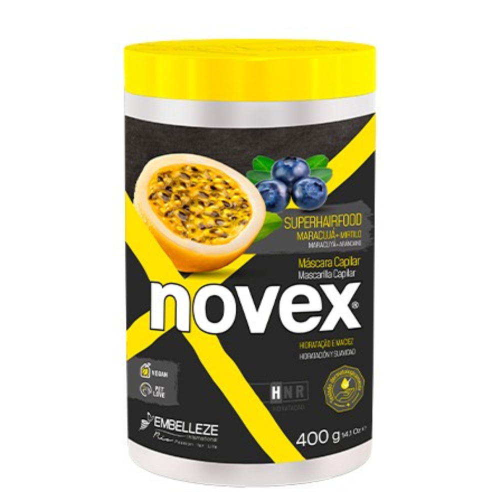 Novex Superfood Passionfruit &amp; Blueberry Deep Hair Mask 400g-Hair Mask-Beauty and hair supply