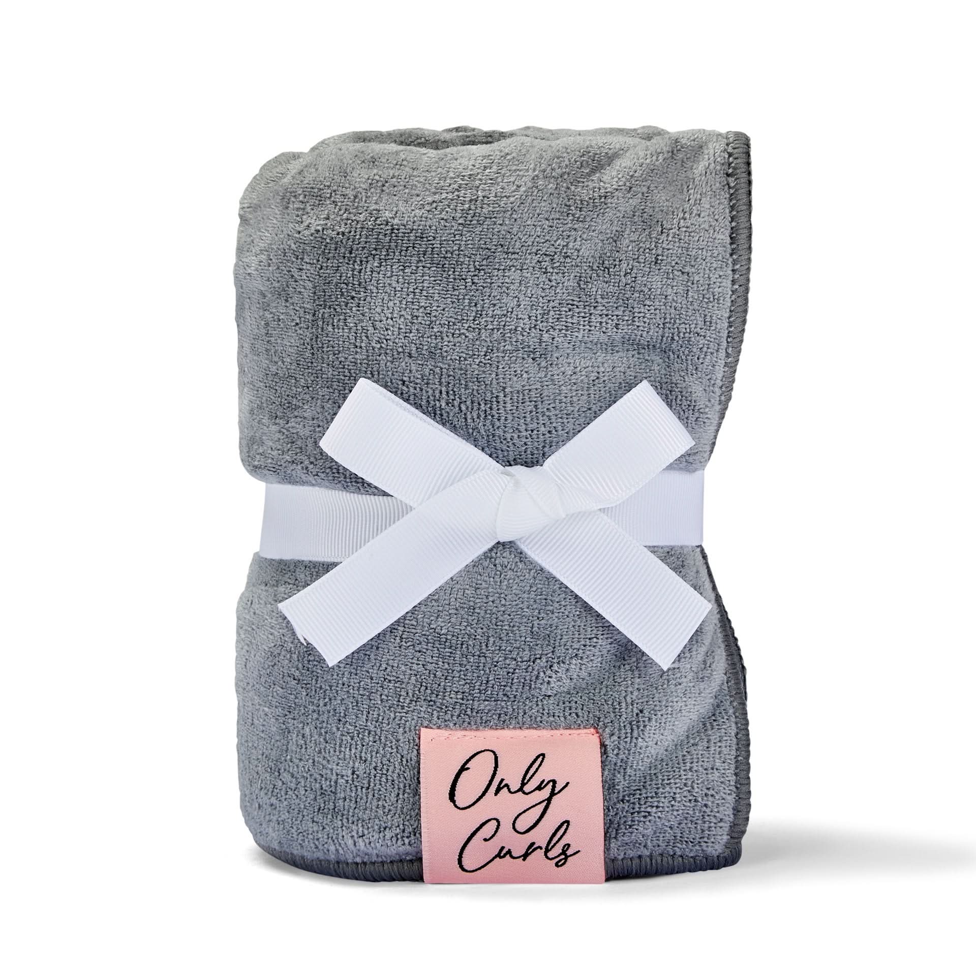 Only Curls Microfibre Curl towel Grey-Towel-Beauty and hair supply