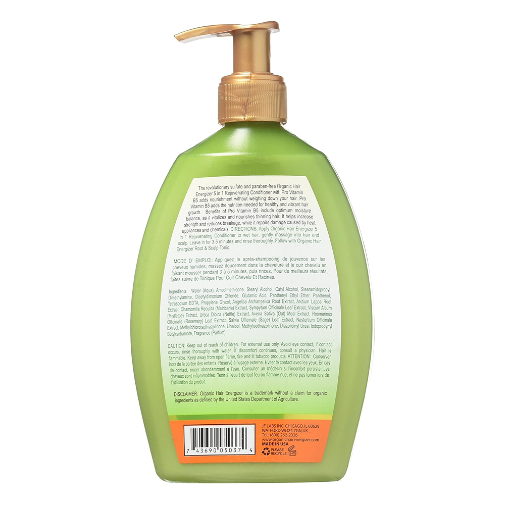 Organic Hair Energizer 5 in 1 Rejuvenating Conditioner 13oz-All-Beauty and hair supply