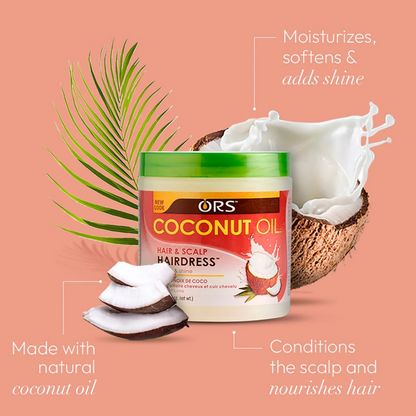 Ors Coconut Oil Hair &amp; Scalp Hairdress 156g-All-Beauty and hair supply