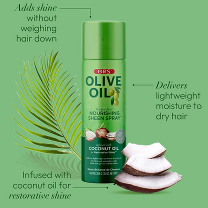 Ors Olive Oil Sheen Spray Coconut 10oz-All-Beauty and hair supply