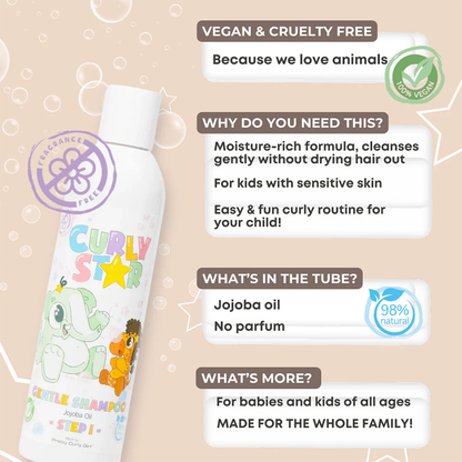 Pretty Curly Girl Curly Star - Gentle Shampoo 250ml-Gentle Shampoo-Beauty and hair supply